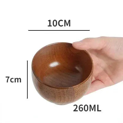 Soup Bowls - Retro Wooden Small by House Of Avana