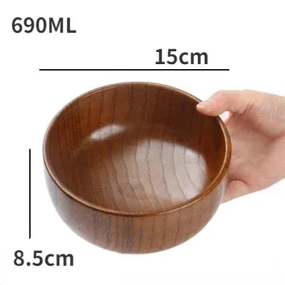 Soup Bowls - Retro Wooden Small by House Of Avana