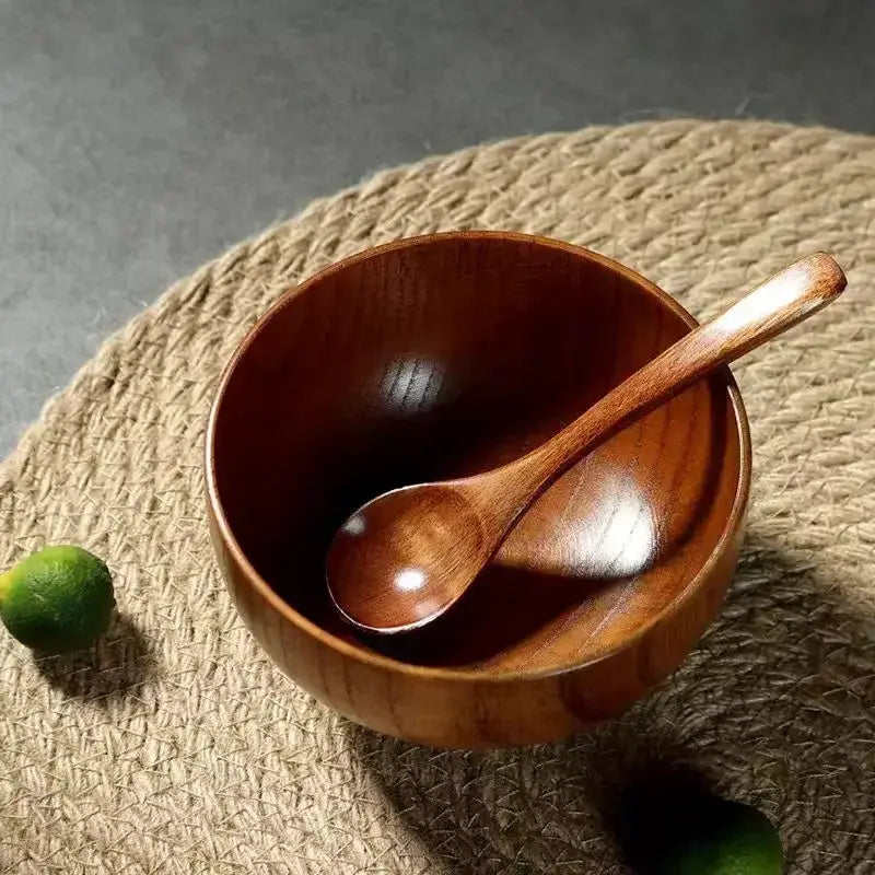 Soup Bowls - Retro Wooden Small by House Of Avana