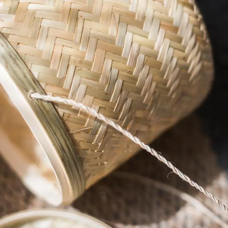 Southeast Asia Round Bamboo Tea Box Jar by RusticReach