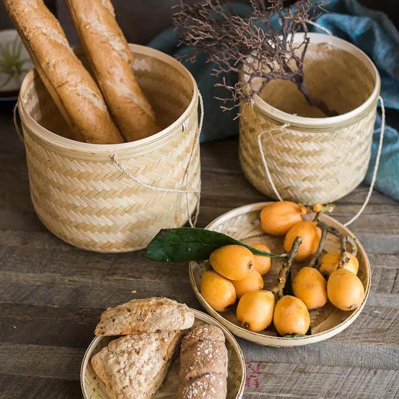 Southeast Asia Round Bamboo Tea Box Jar by RusticReach