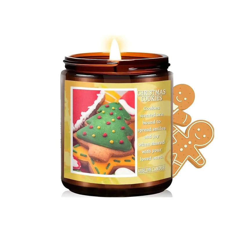Soy Beeswax Christmas Candles with Holiday Scent by House Of Avana