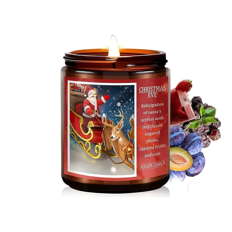 Soy Beeswax Christmas Candles with Holiday Scent by House Of Avana