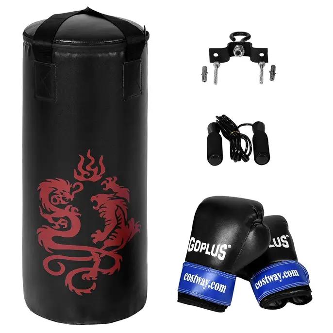 2 Feet Kids Gloves Skipping Rope Boxing Set by DirectDeals