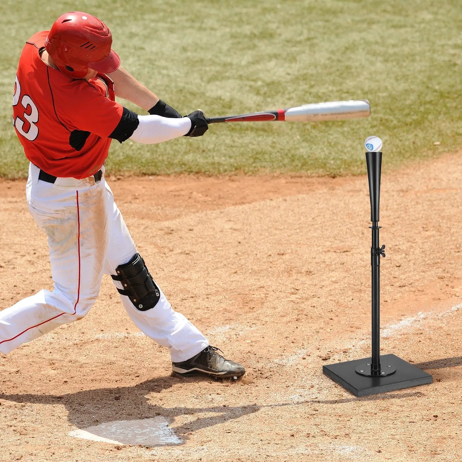 36 Inch Adjustable Heavy Duty Batting Tee for Baseball by DirectDeals