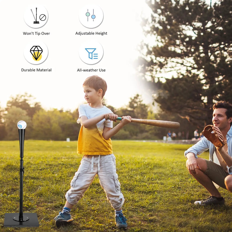 36 Inch Adjustable Heavy Duty Batting Tee for Baseball by DirectDeals