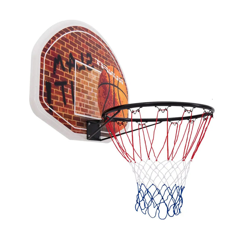 Wall Mounted Fan Backboard with Basketball Hoop and 2 Nets by DirectDeals