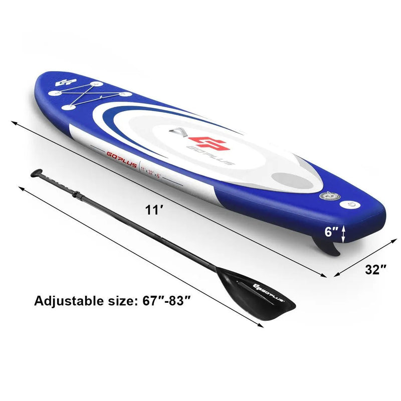 10 Feet Inflatable Stand Up Paddle Surfboard with Bag by DirectDeals