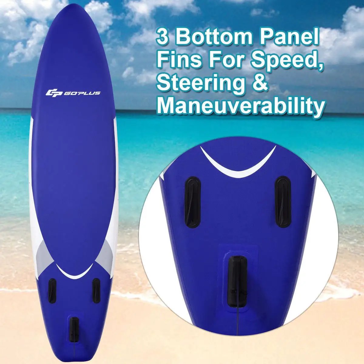 11' Inflatable Stand Up Paddle Board with Accessories by DirectDeals