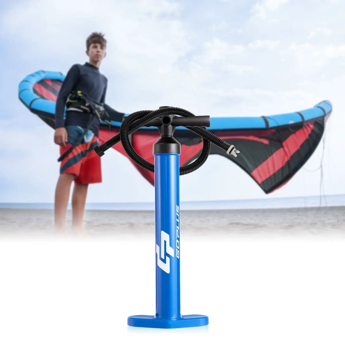 Double Action Manual inflation SUP Hand Pump with Gauge by DirectDeals