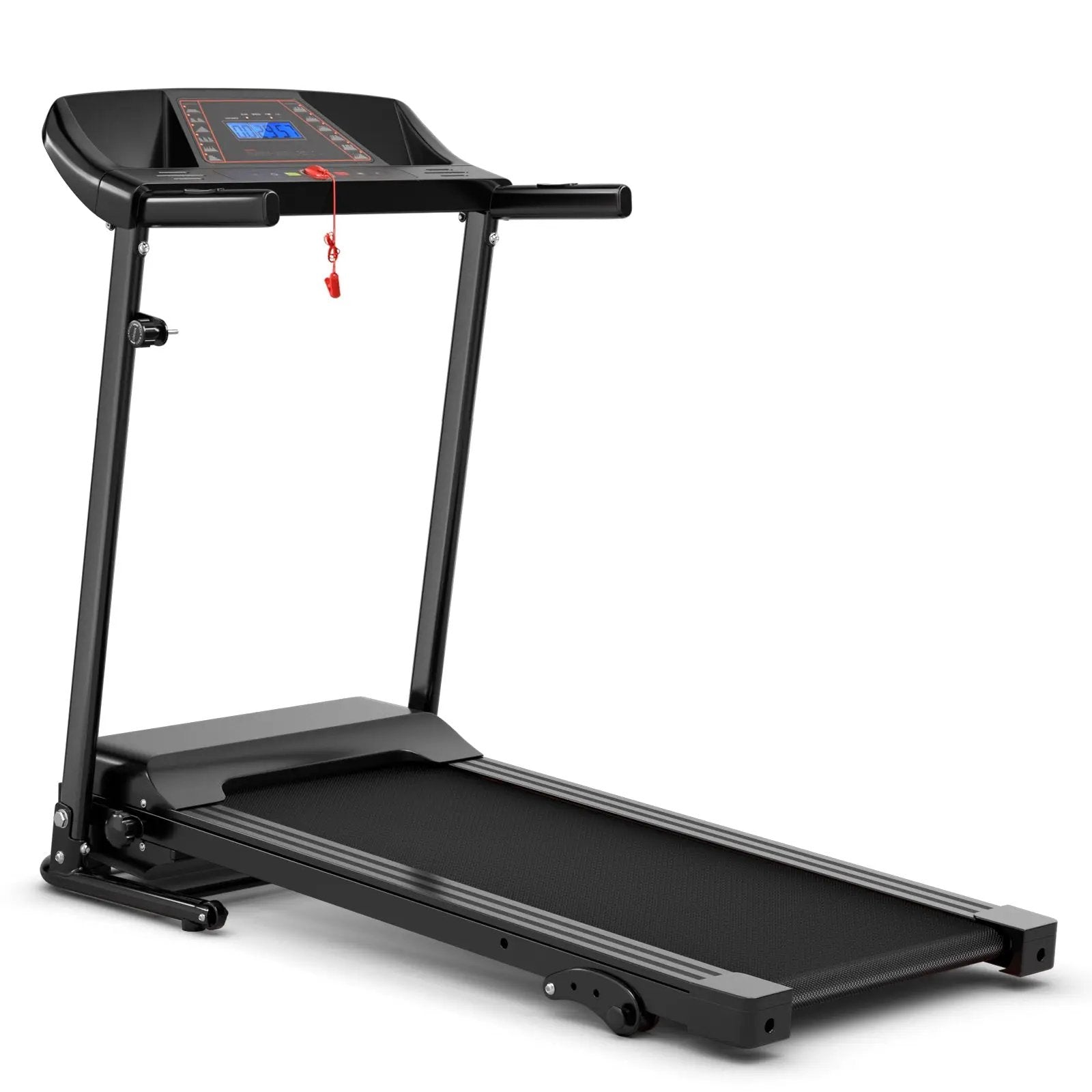 1.0 HP Foldable Treadmill Electric Support Mobile Power by DirectDeals