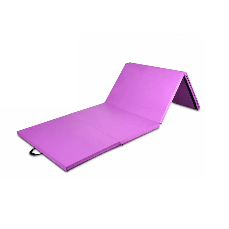 8 x 4 Feet Folding Gymnastics Tumbling Mat-Purple by DirectDeals
