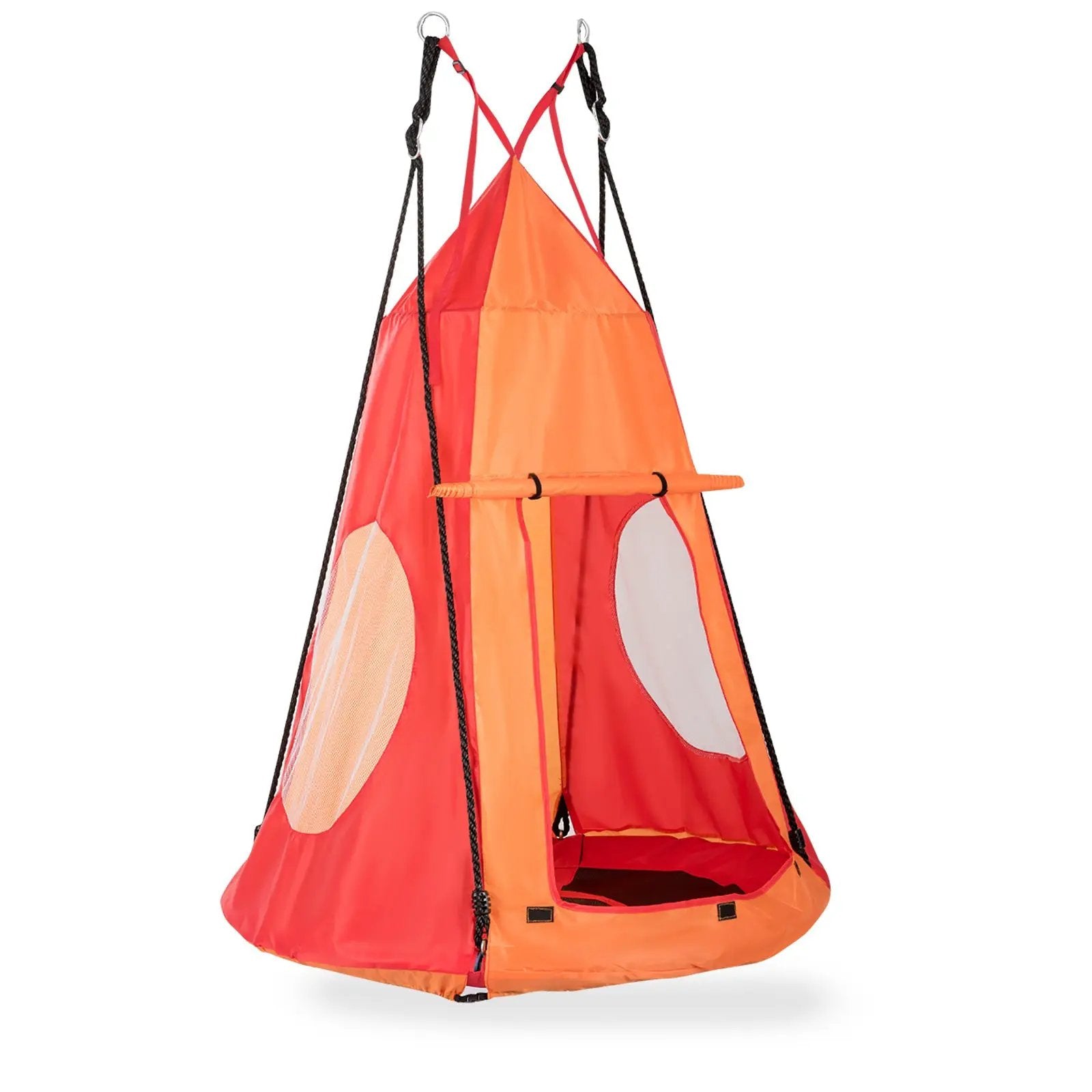2-in-1 40 Inch Kids Hanging Chair Detachable Swing Tent Set by DirectDeals
