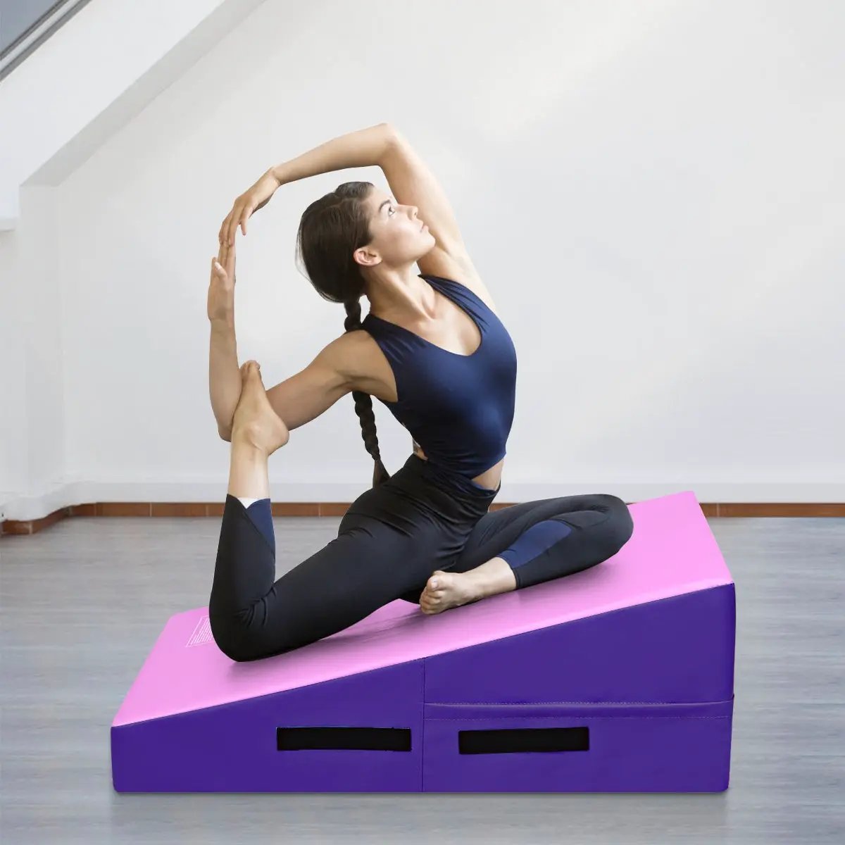 Incline Gymnastics Mat Wedge Ramp Gym Tumbling Exercise Mat by DirectDeals