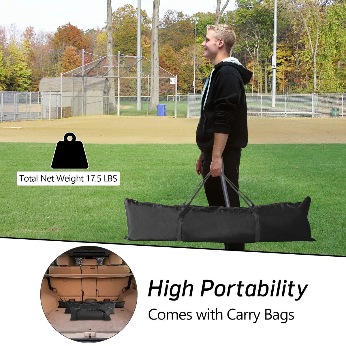 Portable Practice Net Kit with 3 Carrying Bags, photo 15 of 16