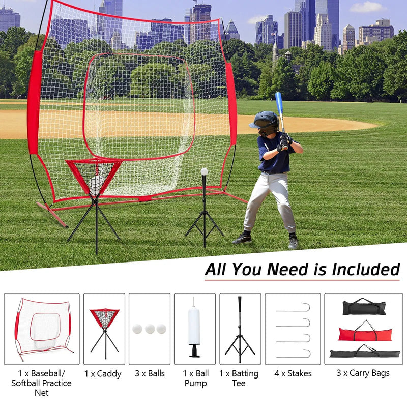 Portable Practice Net Kit with 3 Carrying Bags by DirectDeals