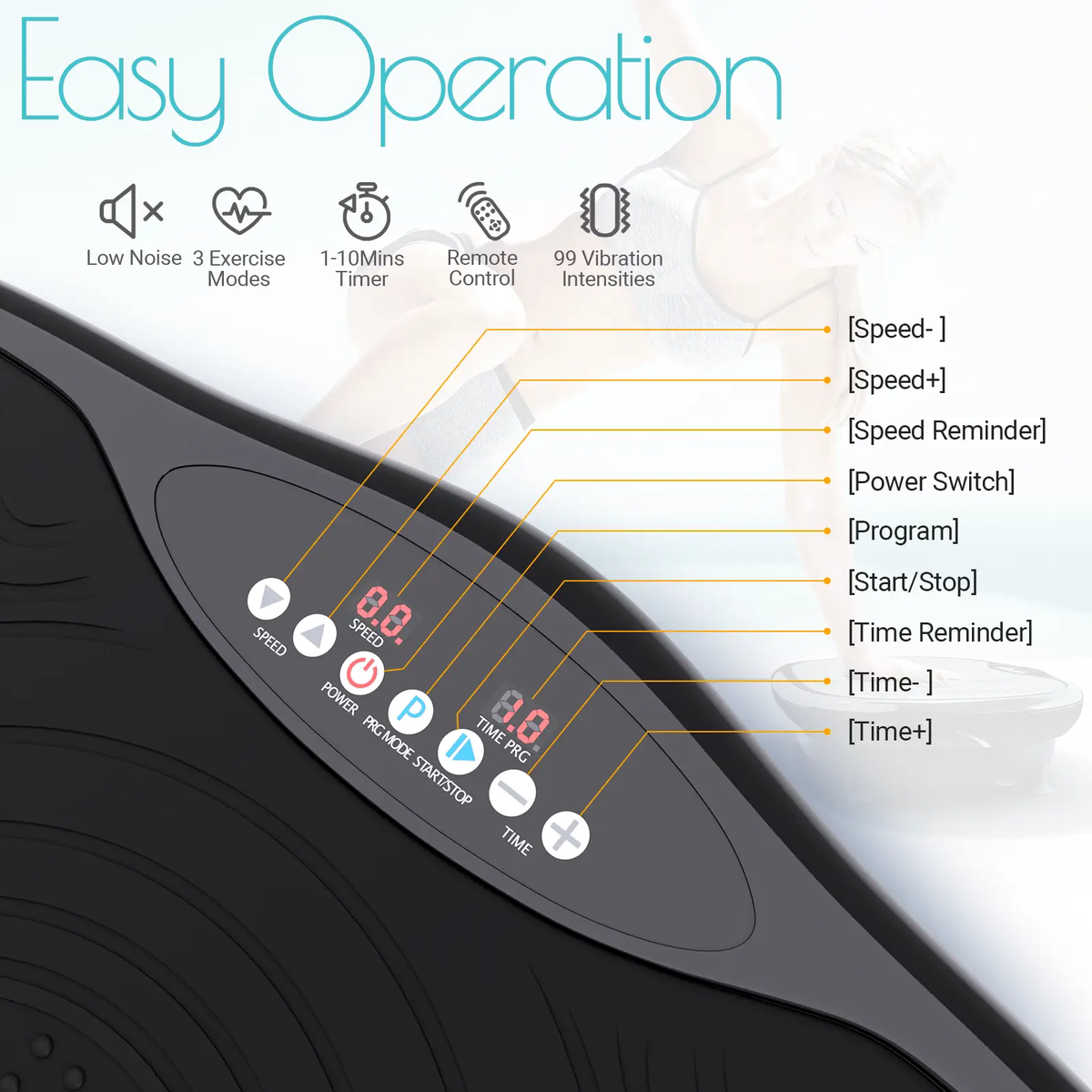 Mini Vibration Body Fitness Platform with Loop Bands, photo 10 of 16