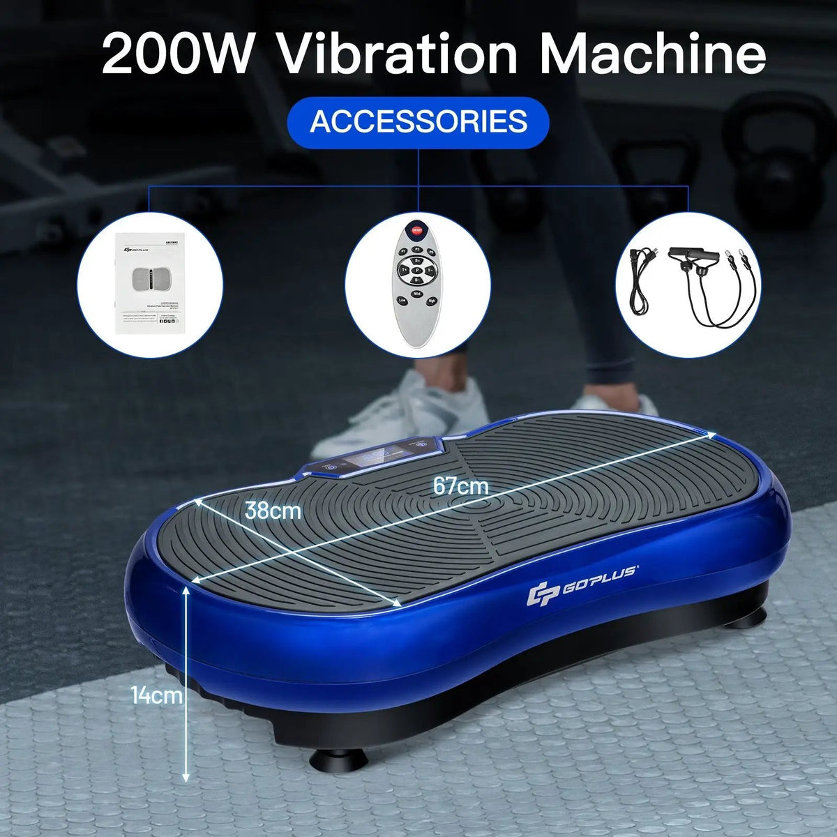 3D Vibration Plate Fitness Machine with Remote Control, photo 10 of 16