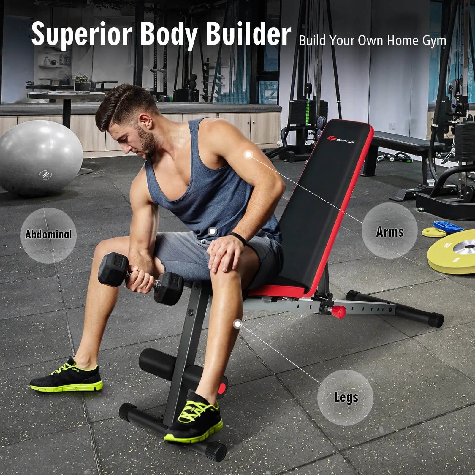 Multi-function Weight Bench with Adjustable Backrest by DirectDeals