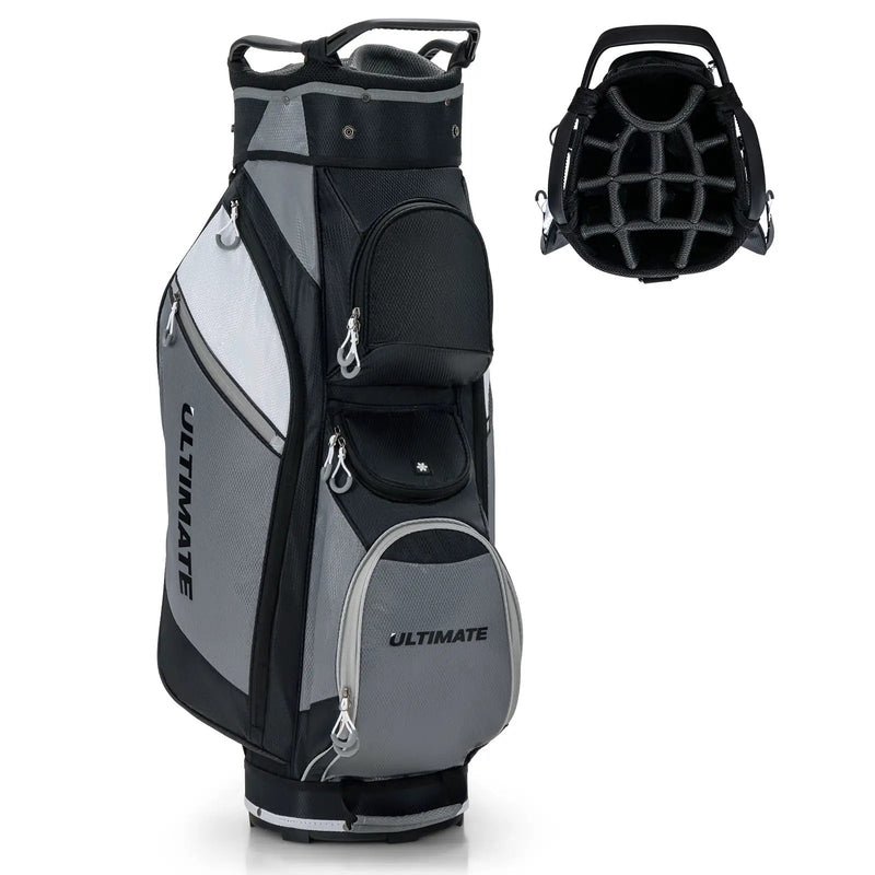 14-Way Golf Cart Stand Bag with Waterproof Rain Hood by DirectDeals