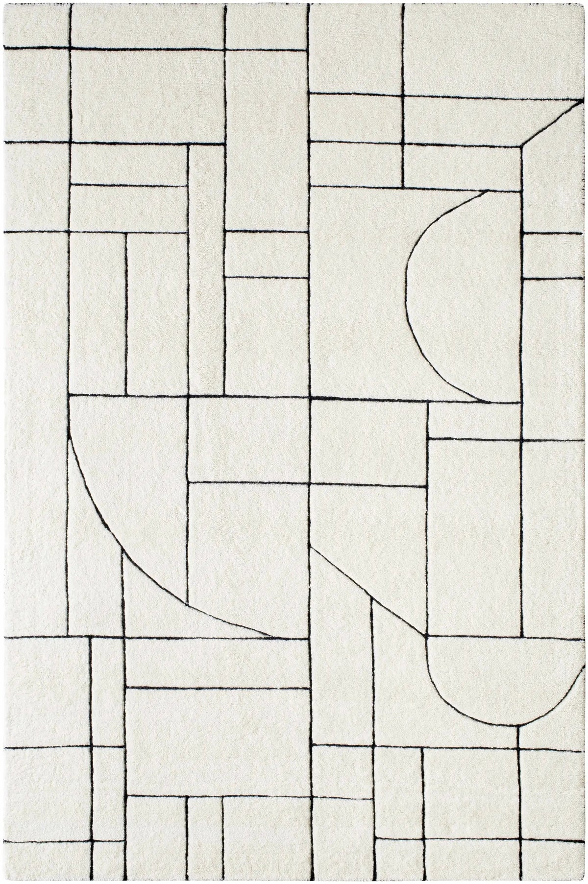 Fusao Rose Cream Area Rug - Clearance