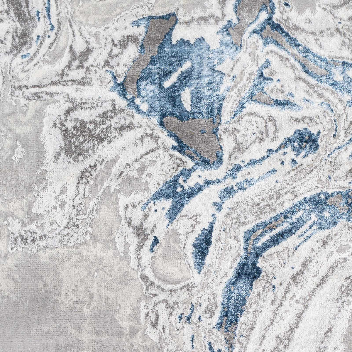 Speldhurst Blue Marble Rug, sample swatch