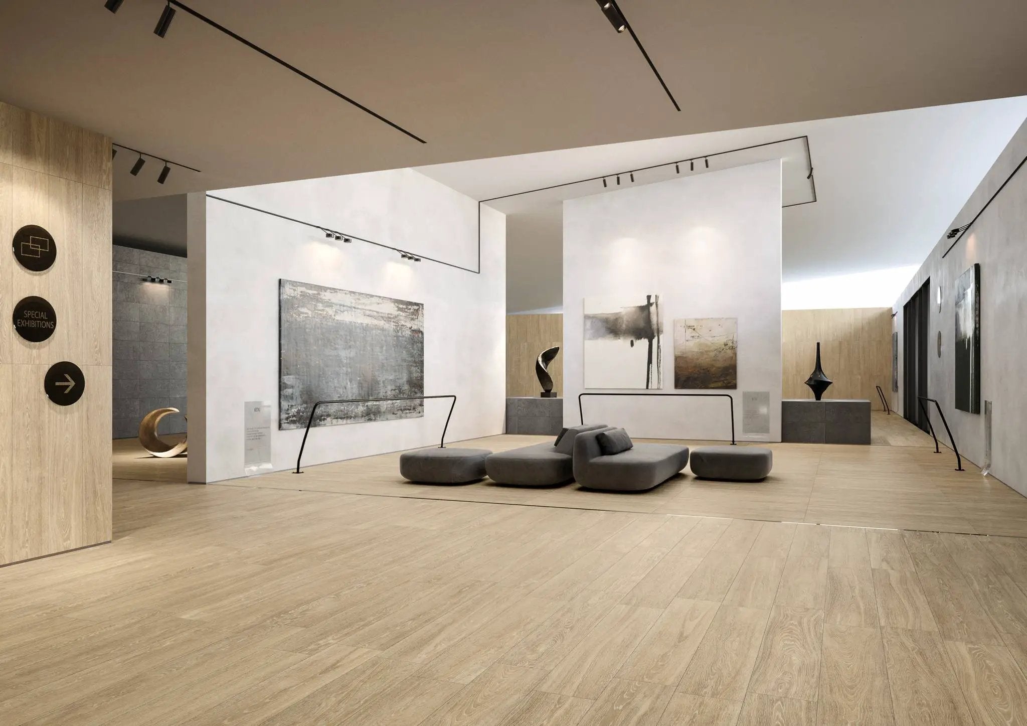 Spirit Elegant Oak Wood Look Porcelain Tiles 8x40 by landmarkceramics