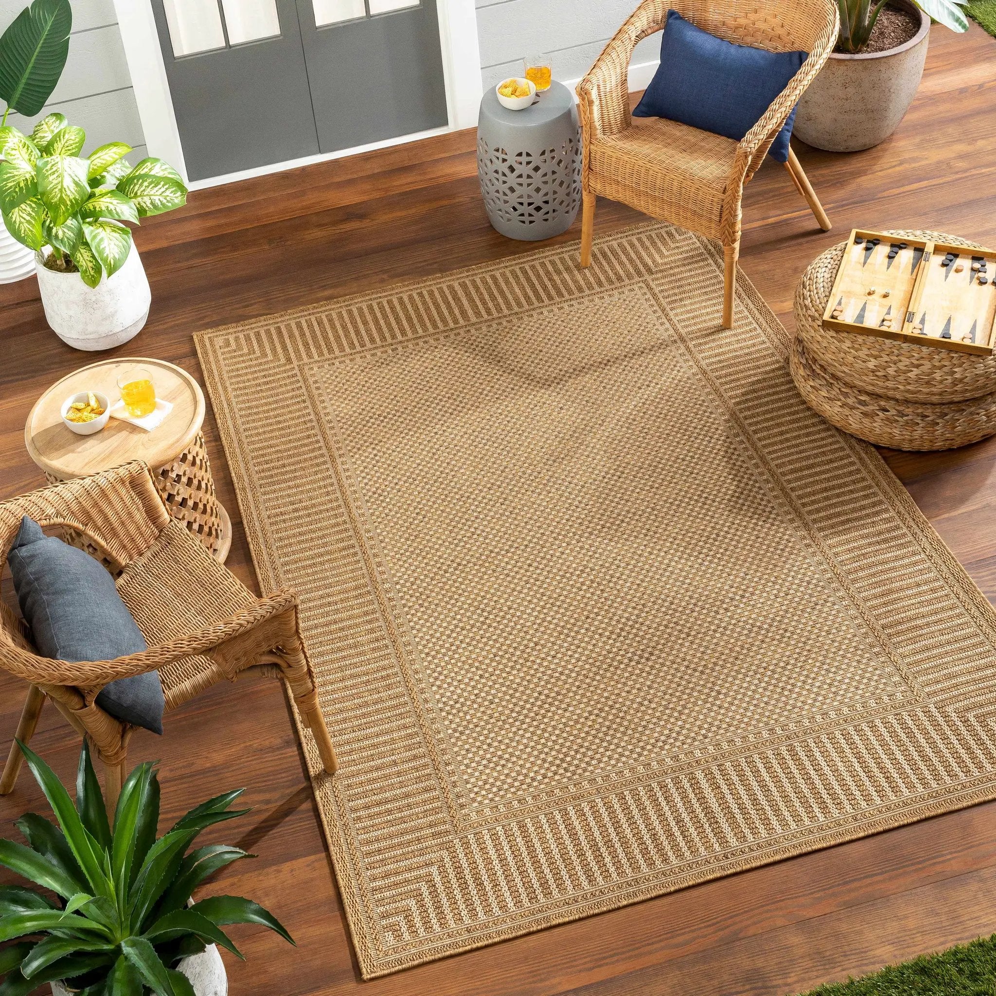 Amora Flatweave Faux Jute Outdoor Rug by Boutique Rugs