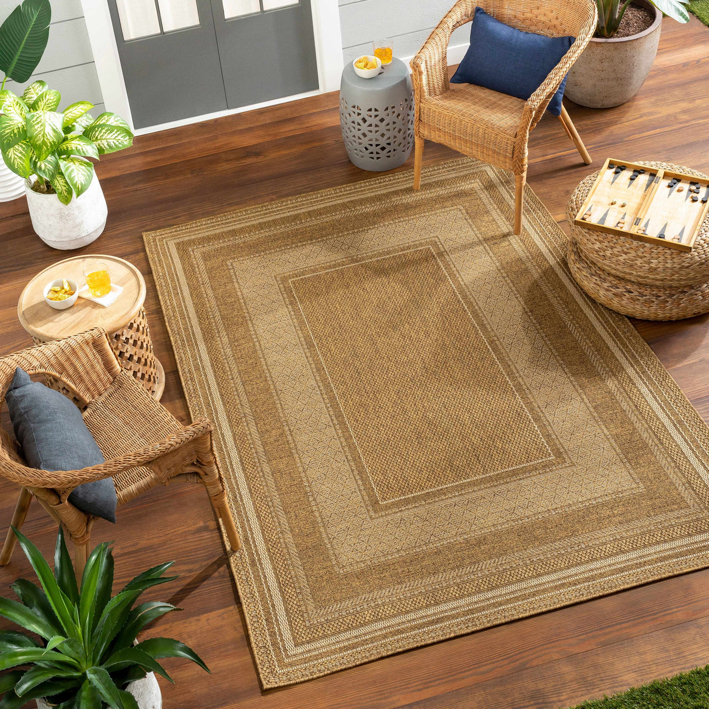 Chael Flatweave Faux Jute Outdoor Rug by Boutique Rugs