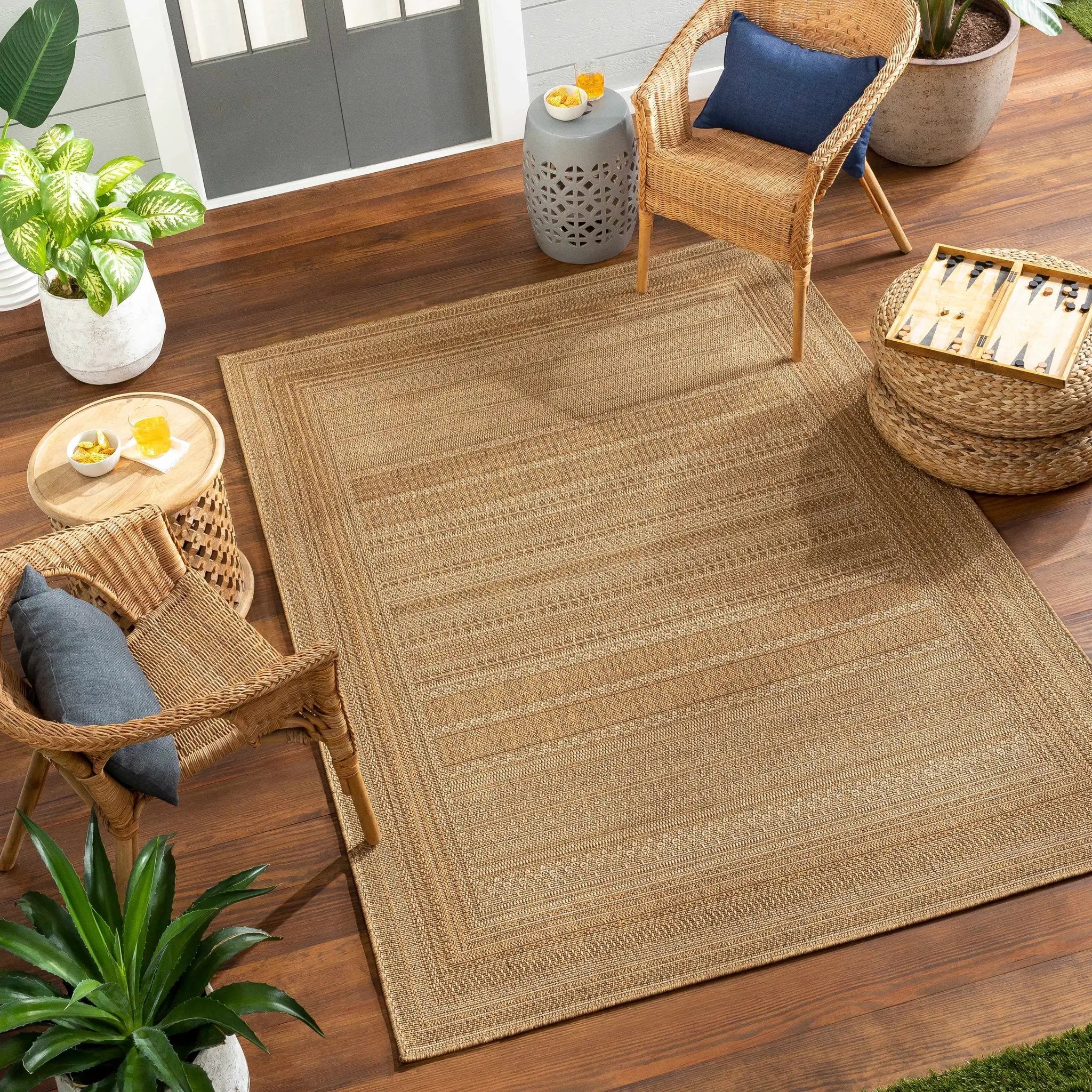 Freja Flatweave Faux Jute Outdoor Rug by Boutique Rugs