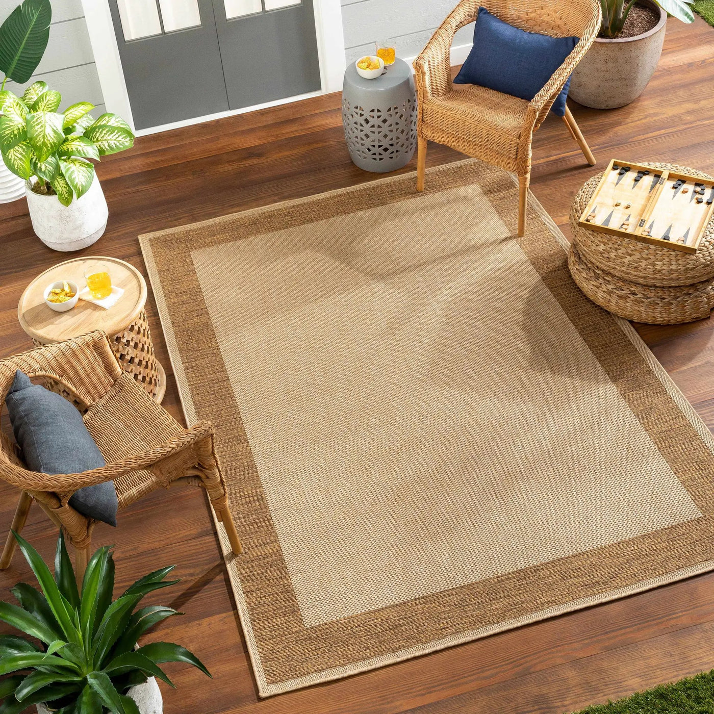 Inigo Flatweave Faux Jute Outdoor Rug by Boutique Rugs