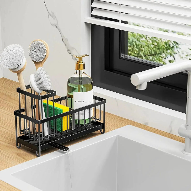 Sponge Holder - Stainless Steel Black by House Of Avana