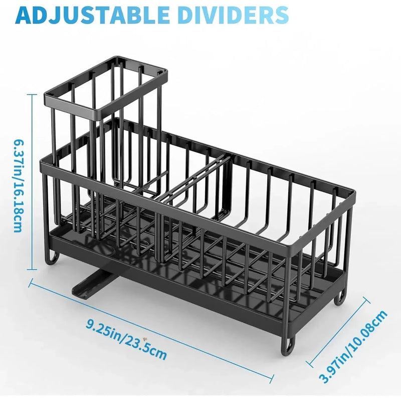 Sponge Holder - Stainless Steel Black by House Of Avana