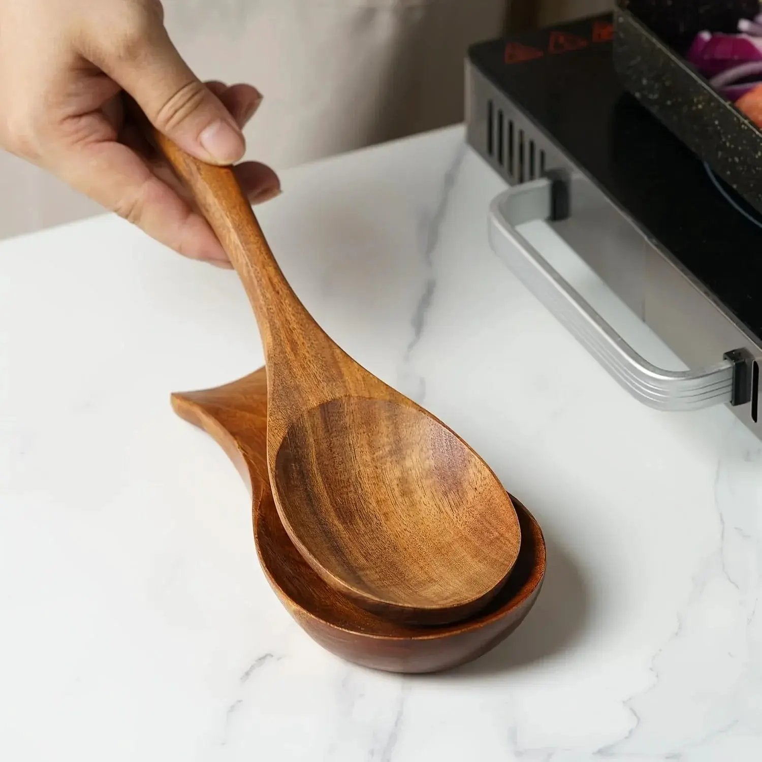 Spoon Holder - Modern Wooden Small by House Of Avana