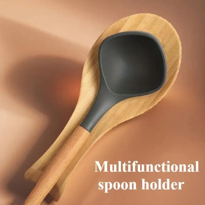 Spoon Holder - Modern Wooden Small by House Of Avana