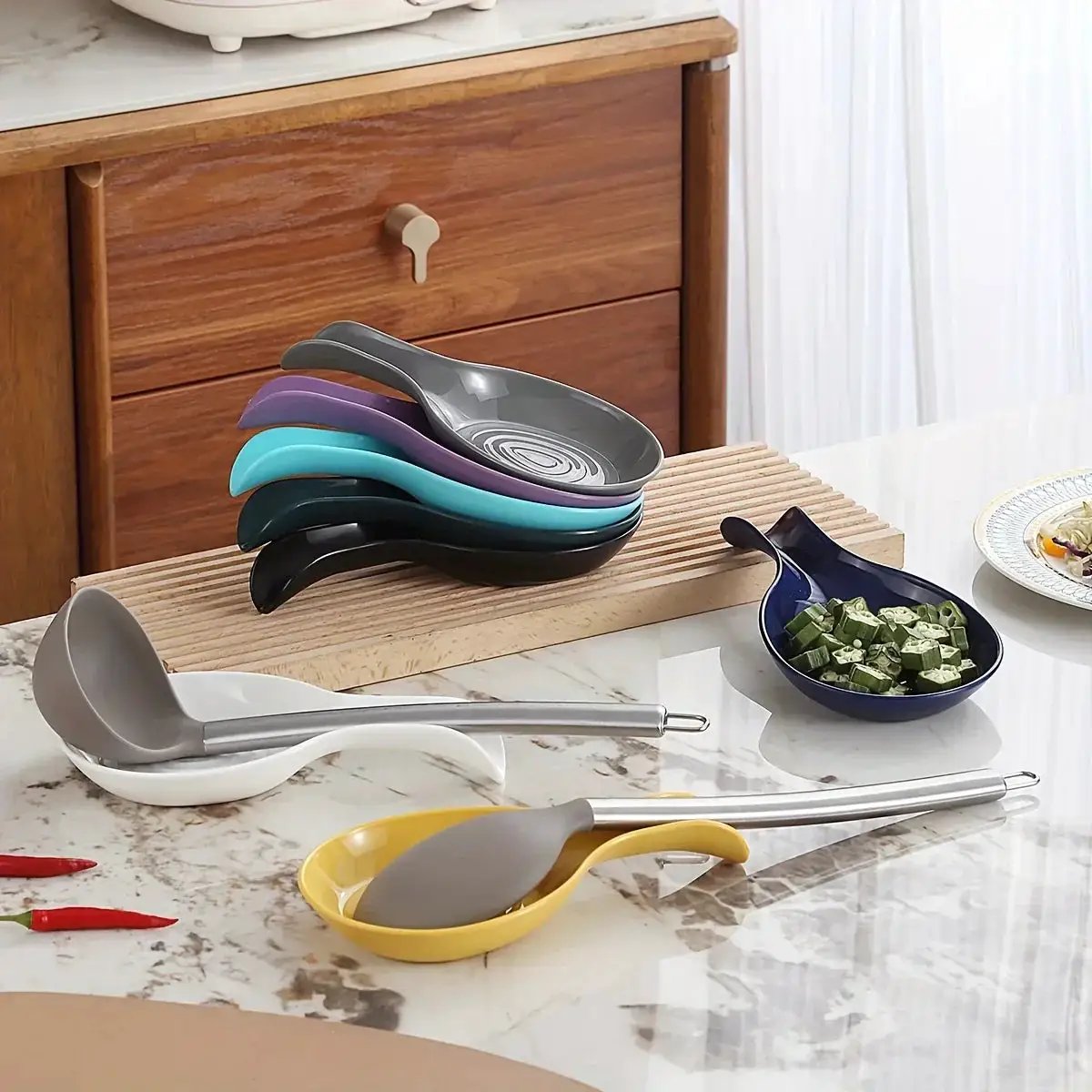 Spoon Holder - Rotating Yellow by House Of Avana