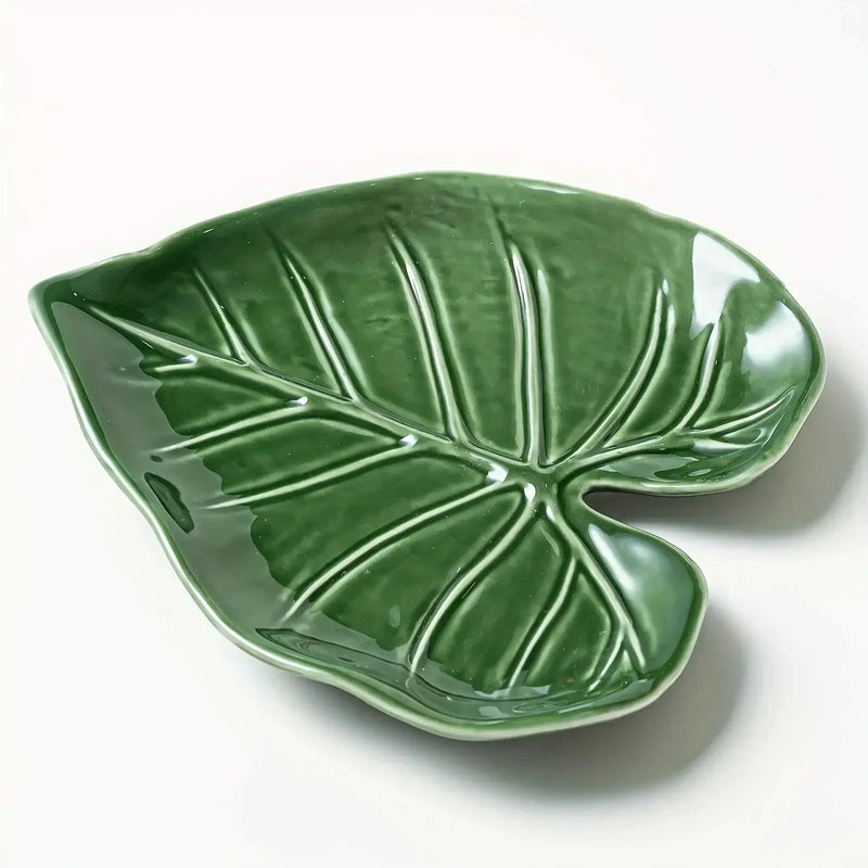 Spoon Rest - Non-Slip Ceramic Leaf by House Of Avana