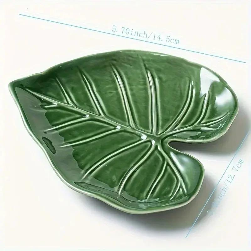 Spoon Rest - Non-Slip Ceramic Leaf by House Of Avana