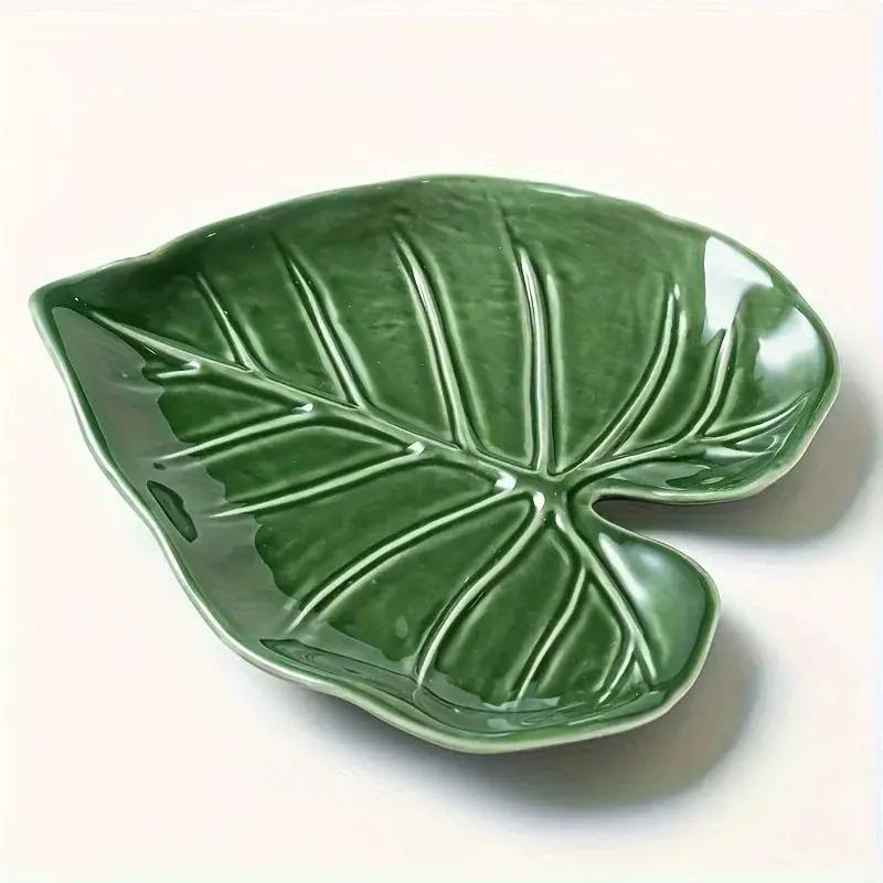 Spoon Rest - Non-Slip Ceramic Leaf by House Of Avana