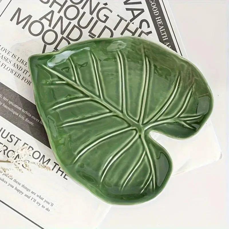 Spoon Rest - Non-Slip Ceramic Leaf by House Of Avana