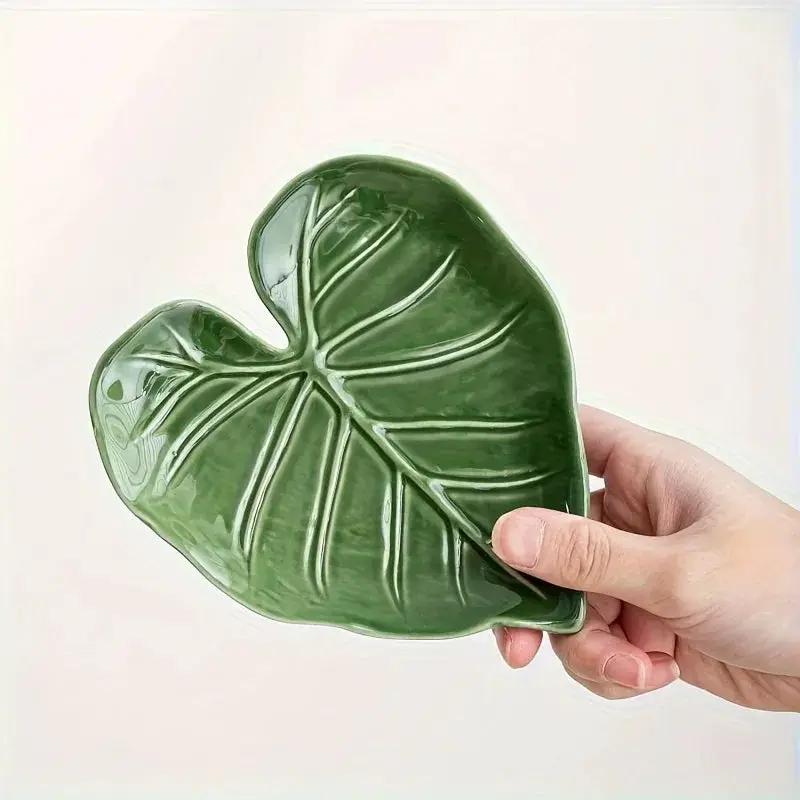 Spoon Rest - Non-Slip Ceramic Leaf by House Of Avana