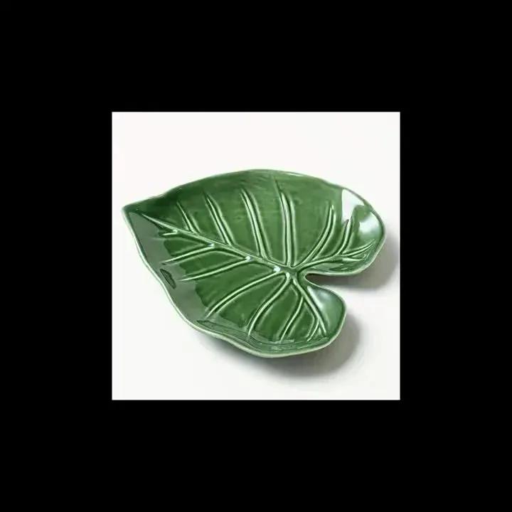 Spoon Rest - Non-Slip Ceramic Leaf by House Of Avana