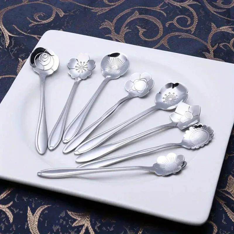 Spoon Set - Stainless Steel Small by House Of Avana
