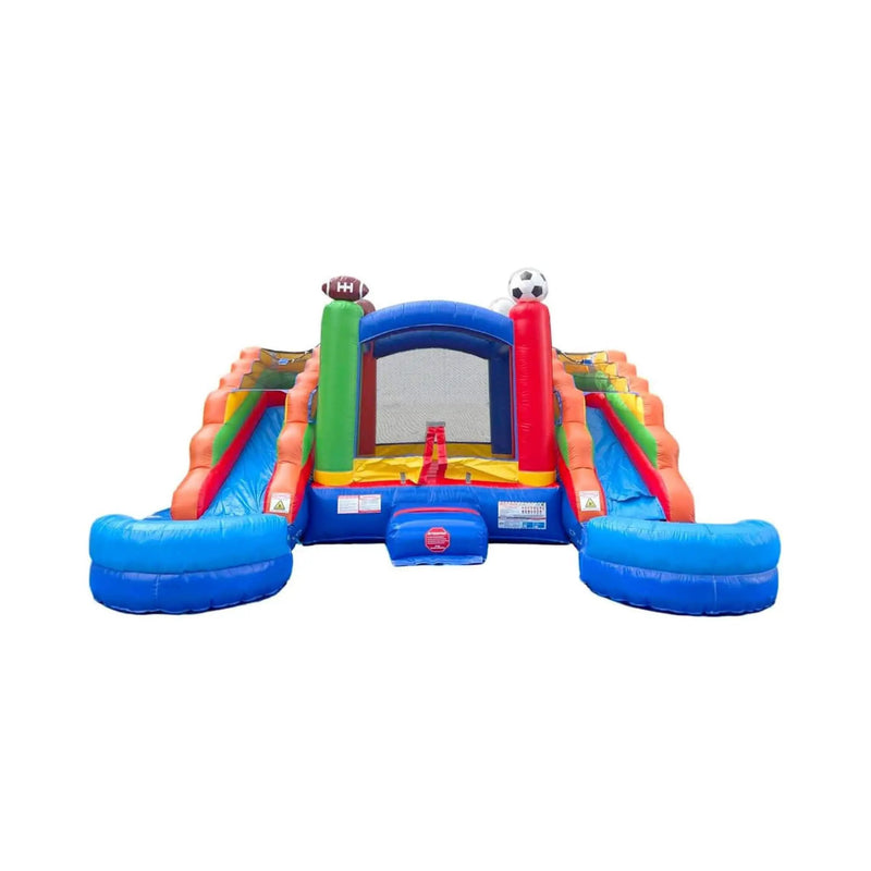 16FT Sports Castle Bounce House With Double Water Slides (SAK17635) by SAKSBY WHOLESALE