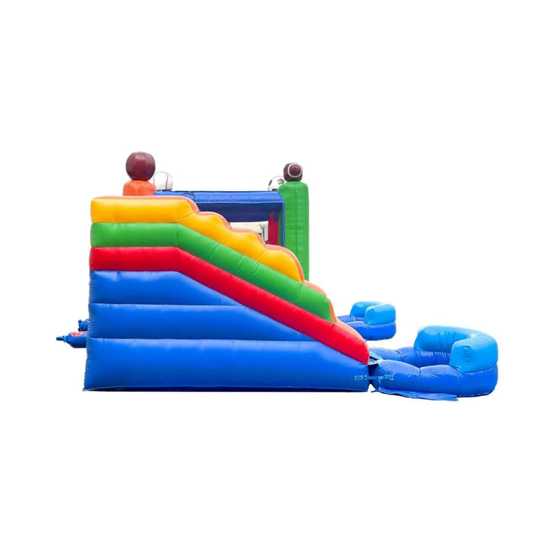 16FT Sports Castle Bounce House With Double Water Slides (SAK17635) by SAKSBY WHOLESALE