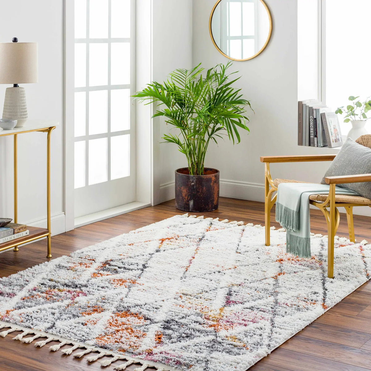 Atish Area Rug - Clearance, installed in a room