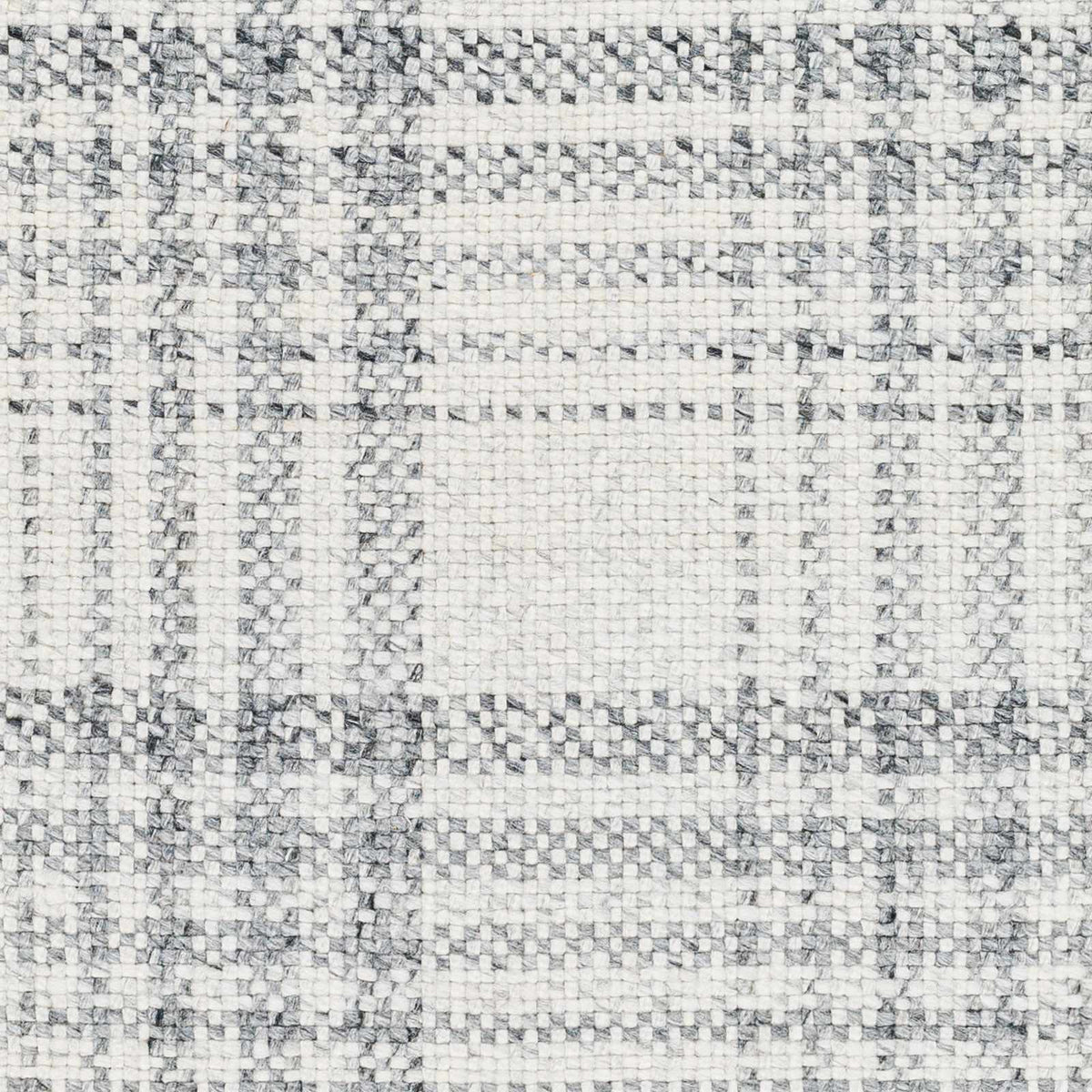 Inara Gray Plaid Area Rug - Clearance, sample swatch