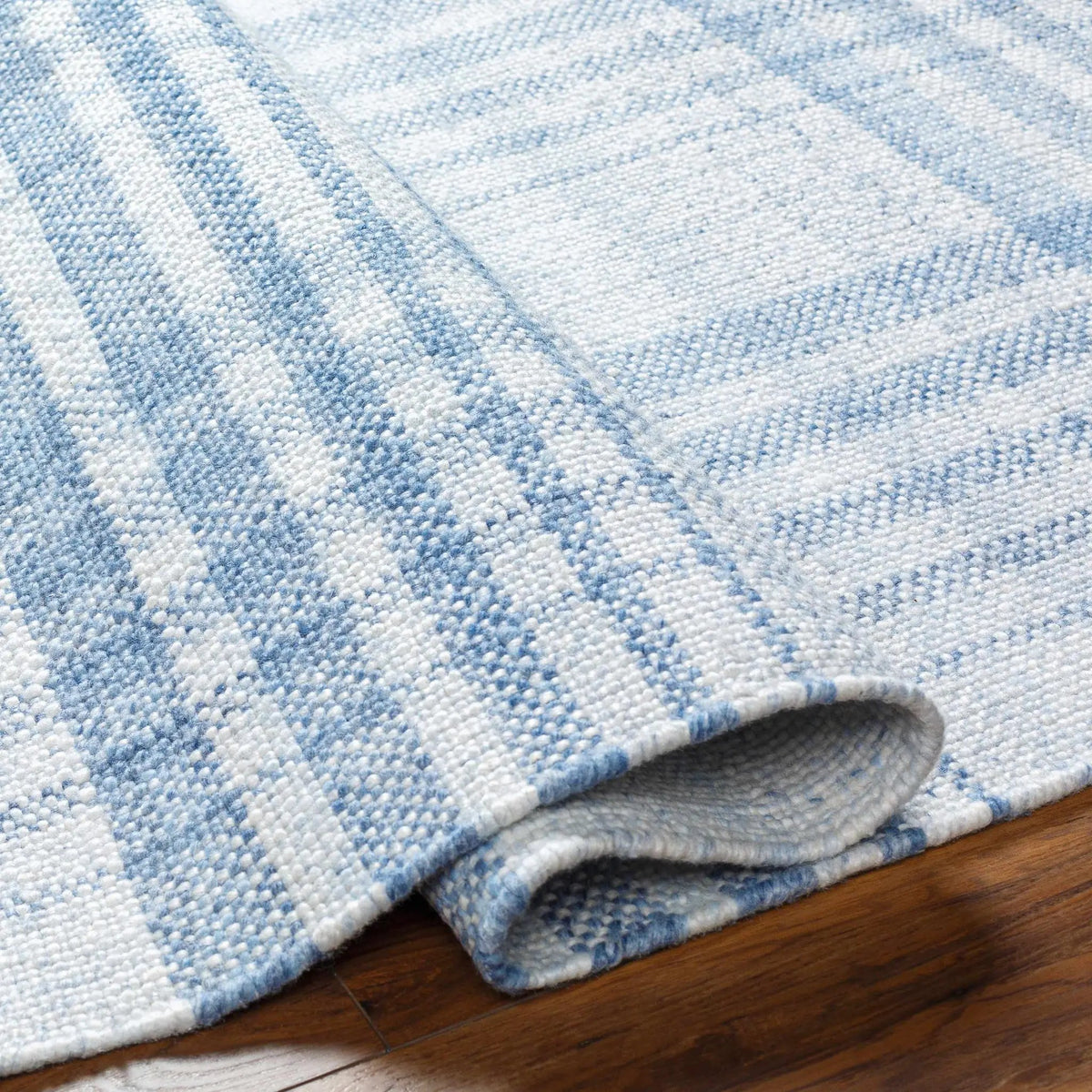 Inara Blue Plaid Area Rug, photo 6 of 8