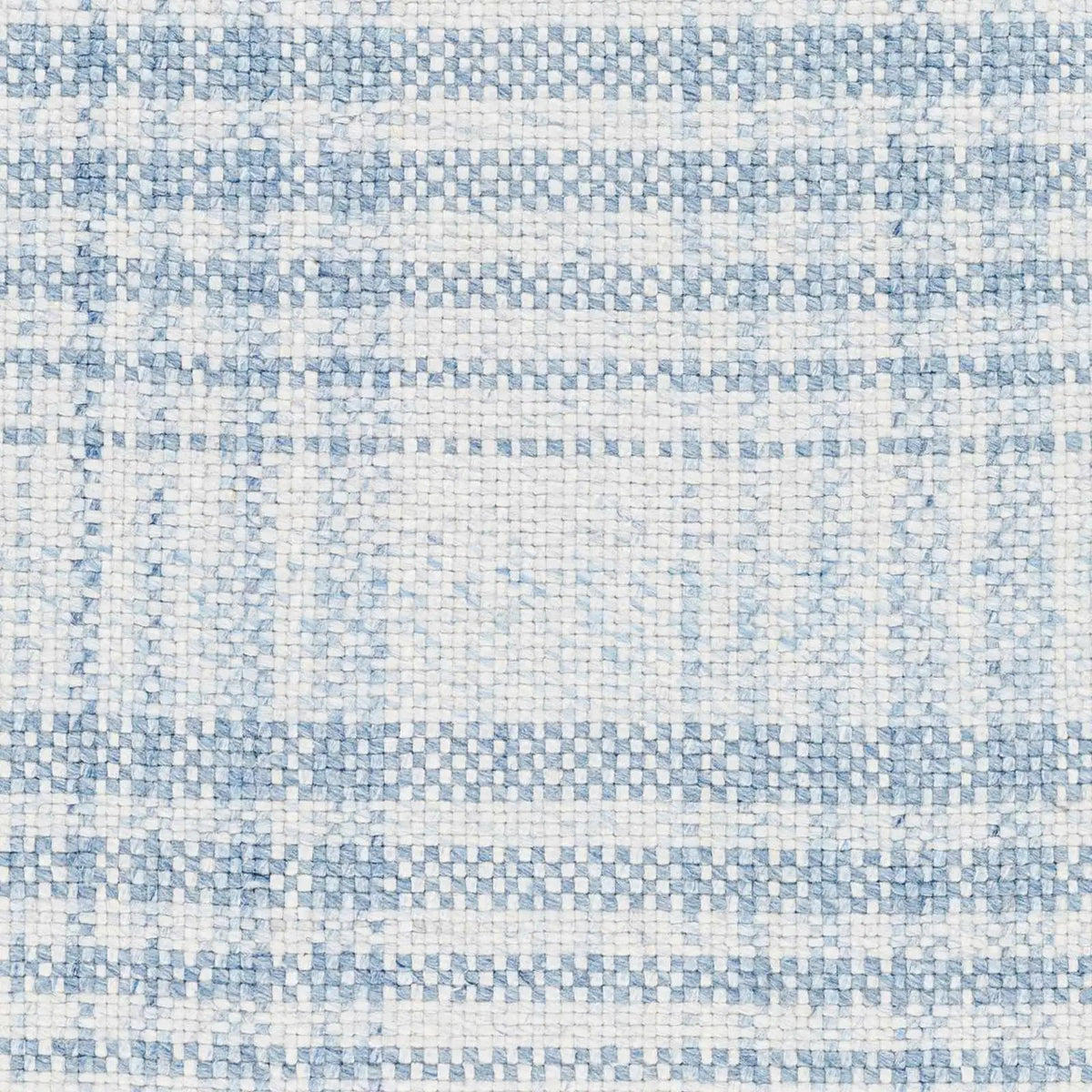 Inara Blue Plaid Area Rug, sample swatch