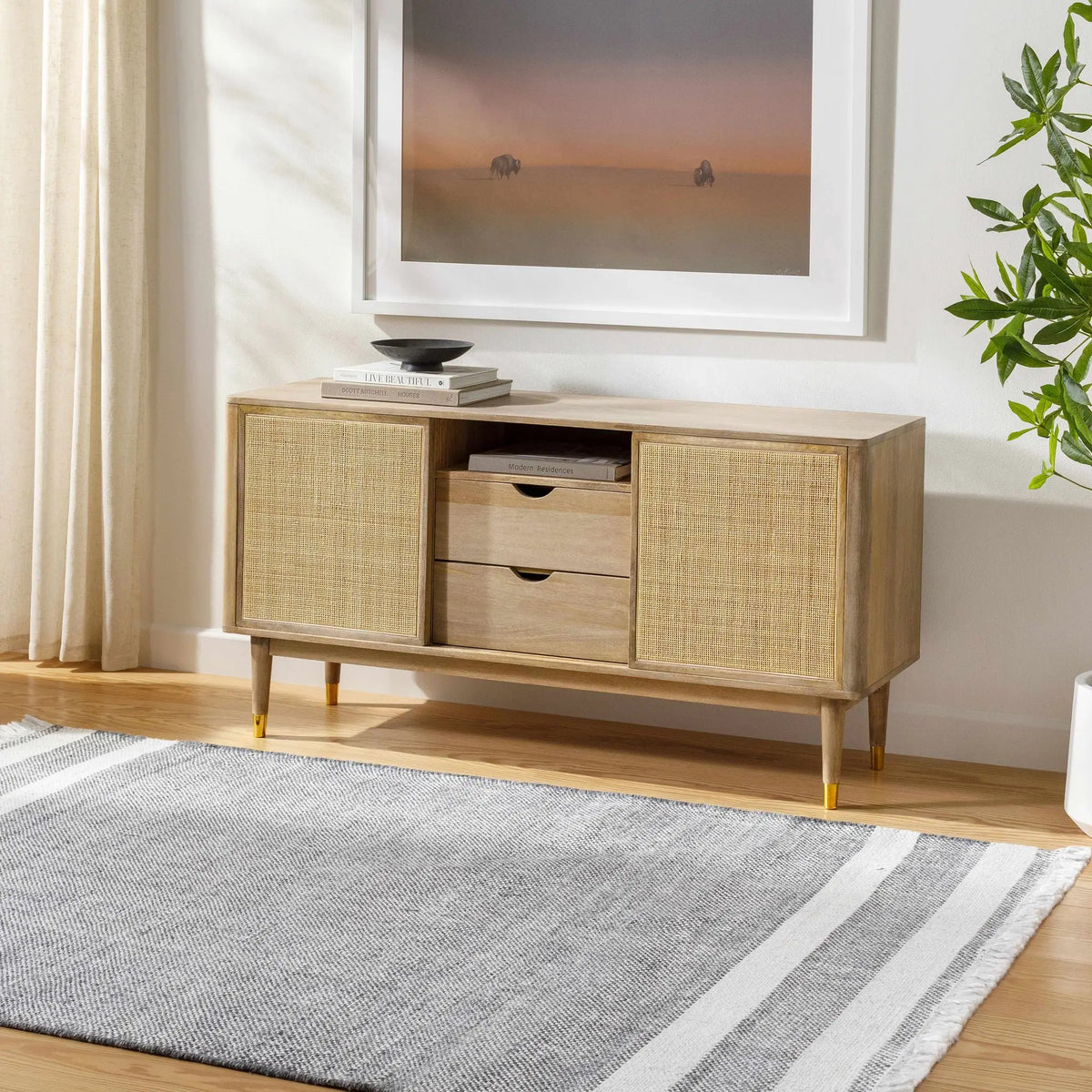 Loic Gray Area Rug - Clearance, installed in a room